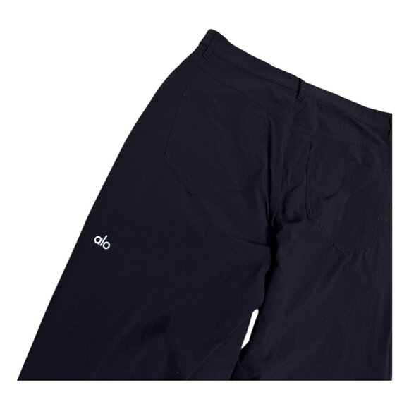 ALO Activewear Straight Leg Black Yoga Walking Casual Stretch Pants Mens Medium - Picture 4 of 7